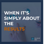 It's simply about the results blog